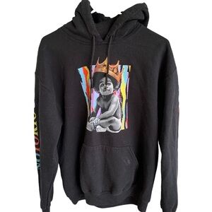 Biggie Smalls Notorious B.I.G. Pullover Hoodie Sweatshirt 90s Rap Size Medium